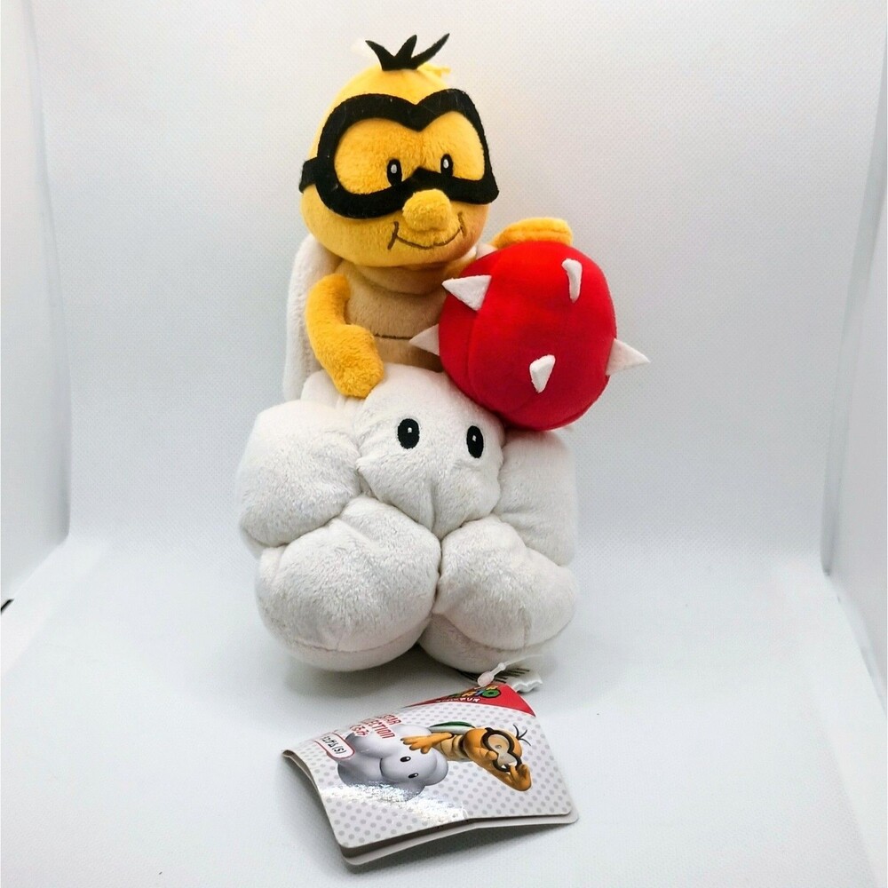 Super Mario 2015 ALL STAR COLLECTION Lakitu 8” Stuffed Toy Plush Doll Japan NEW